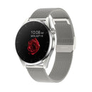 Waterproof Steel Smartwatch With Colour Screen - Ip68 - Silver