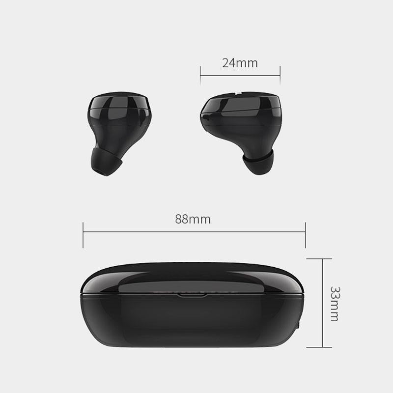 Waterproof Tws Bluetooth Earphones - Hd Stereo Sound - Red