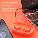 Waterproof Tws Bluetooth Earphones - Hd Stereo Sound - Red