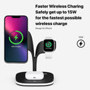 15W 5 In 1 Magnetic Wireless Charger With Stand - White