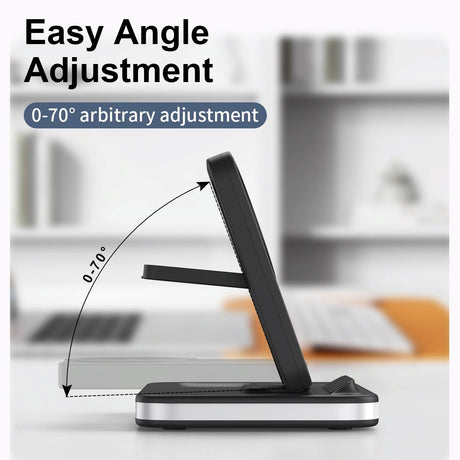 4 In 1 Magnetic Fast Wireless Charger - Silver