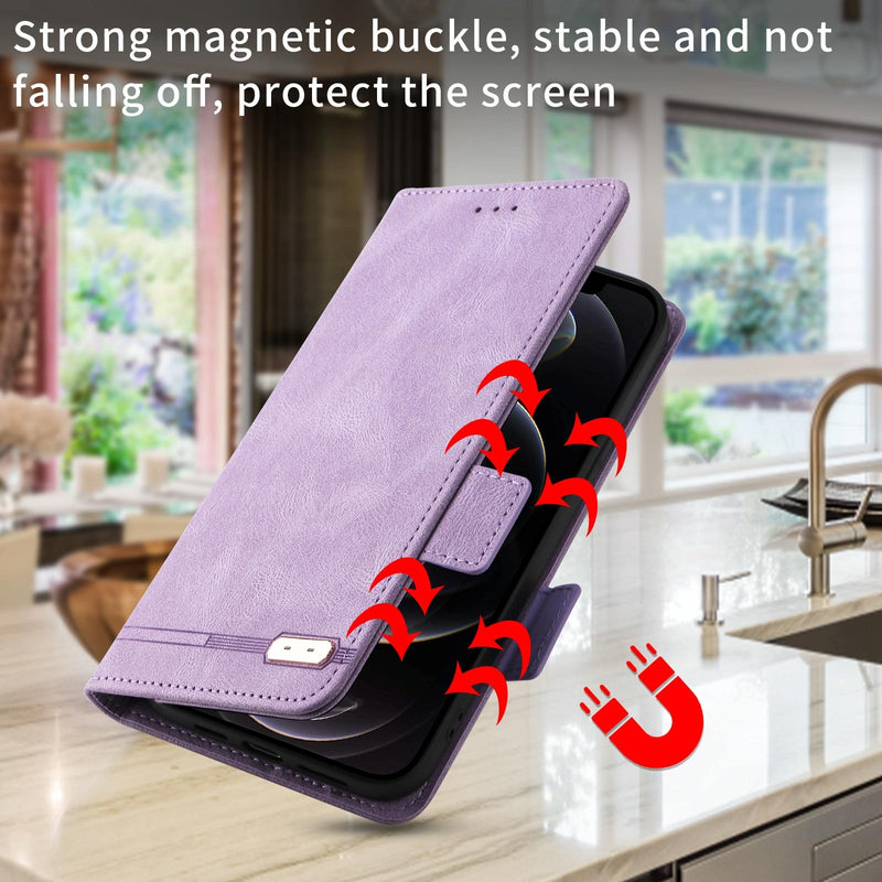 For Samsung Galaxy Z Fold4 5G Leather Flip Case With Magnetic Clasp - Red