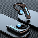 Wireless Bone Conduction Bluetooth Headset - Hanging Ear Design - Blue