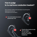 Wireless Bone Conduction Bluetooth Headset - Hanging Ear Design - Blue
