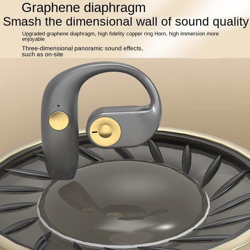 Wireless Bone Conduction Bluetooth Earphones for Sports - Gray