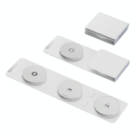 15W 3 In 1 Magnetic Wireless Charger - Blue
