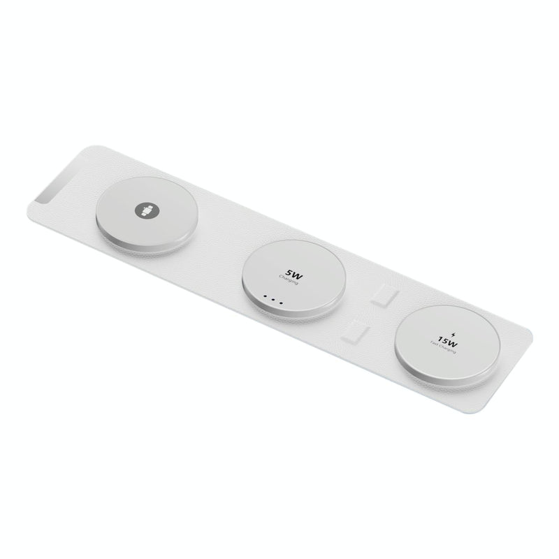 15W 3 In 1 Magnetic Wireless Charger - Blue