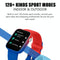 1.8 Inch Tft Screen Bluetooth Smart Watch Support Heart Rate Monitoring & 100+ Sports Modes - Red Blue