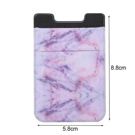 Marble Road Stretch Phone Card Holder Sticky Clip - White