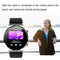1.32 Inch Heart Rate Sleep Monitoring Smart Watch - Silver Silicone