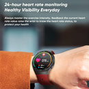 1.28 Inch Ips Screen Bluetooth 5.0 Ip67 Waterproof Smart Watch Support Sleep Monitor / Multi-Sports Mode / Heart Rate Monitor / Blood Pressure Monitoring - Red