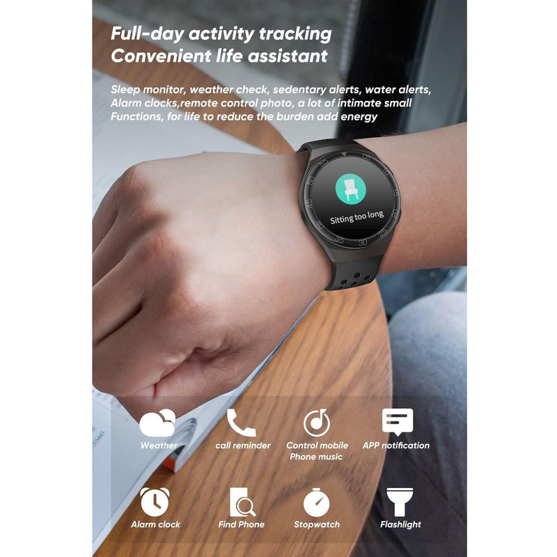 1.28 Inch Ips Screen Bluetooth 5.0 Ip67 Waterproof Smart Watch Support Sleep Monitor / Multi-Sports Mode / Heart Rate Monitor / Blood Pressure Monitoring - Red