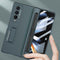 For Samsung Galaxy Z Fold4 5G Foldable Magnetic Flip Case With Holder & Pen Slot - Gkk - Night Green
