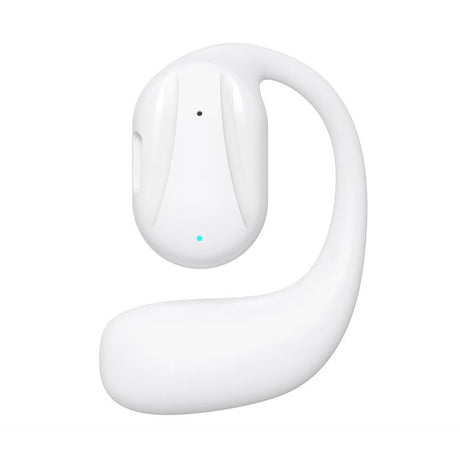 Black Yj77 Bluetooth 5.2 Ear-mounted Bone Conduction Headset for Left Ear - Left Ear White