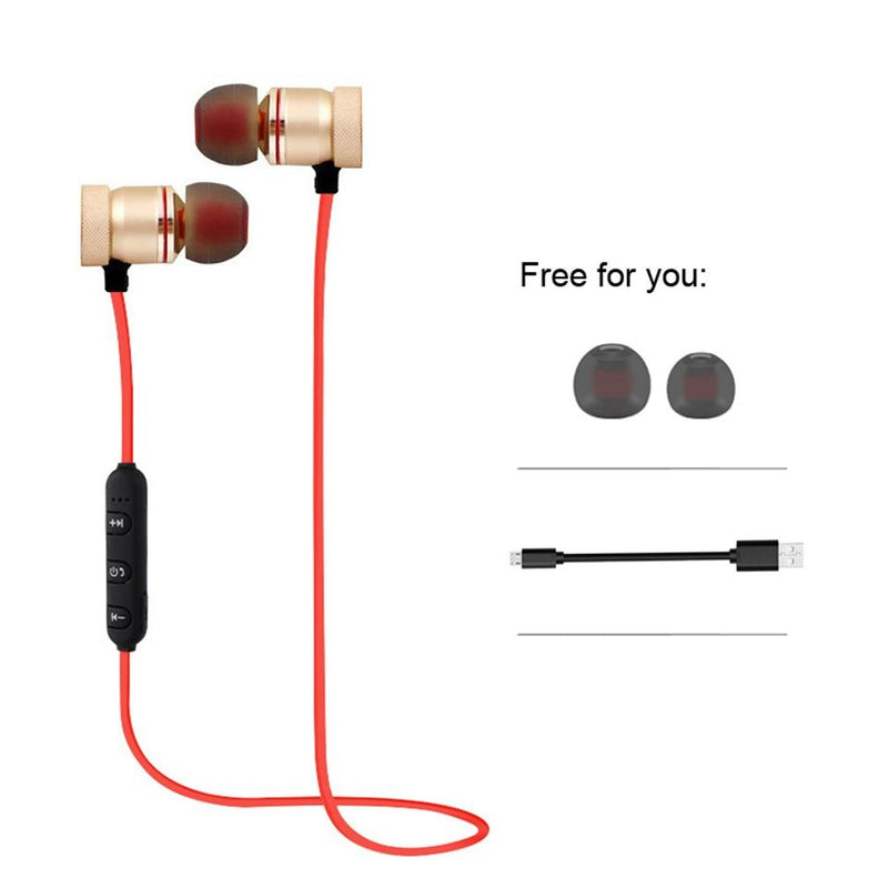 Wireless Bluetooth Sport Earbuds with Mic - Moreblue S07 - Gold