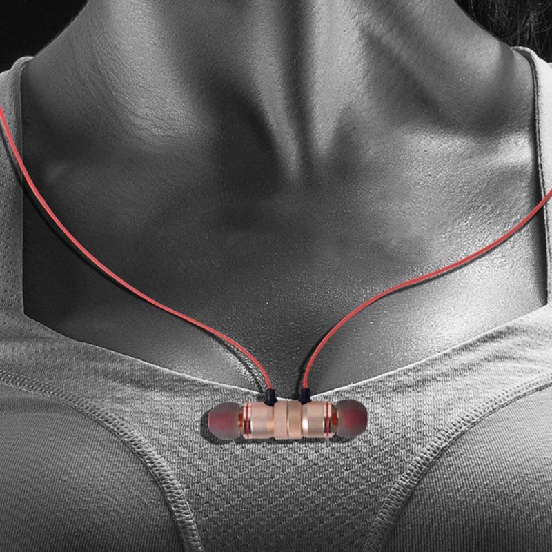 Wireless Bluetooth Sport Earbuds with Mic - Moreblue S07 - Gold