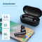 Mini Touch Control Tws Wireless Earphones with Mic & Charger Box - Blue