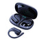 Wireless Noise-cancelling Bluetooth Earbuds with Led Display - Blue