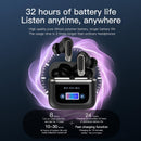 Wireless Anc Bluetooth Earphones with Touch Screen and Active Noise Reduction - Black