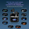 Wireless Anc Bluetooth Earphones with Touch Screen and Active Noise Reduction - Black