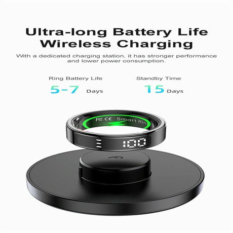 12 Size R11 Smart Ring Heart Rate Oxygen Sleep Sports - Gold