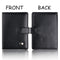 Passport & Card Holder With Buckle Clip Pu Protection - Black