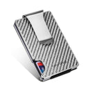 Ultra Thin Rfid Carbon Fiber Wallet For Men Anti Theft Card Holder - Black
