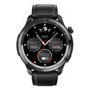 1.39 Inch Ip67 Waterproof Leather Band Smart Watch Supports Bluetooth Call / Blood Oxygen / Body Temperature Monitoring - Brown
