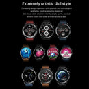 1.39 Inch Ip67 Waterproof Leather Band Smart Watch Supports Bluetooth Call / Blood Oxygen / Body Temperature Monitoring - Brown
