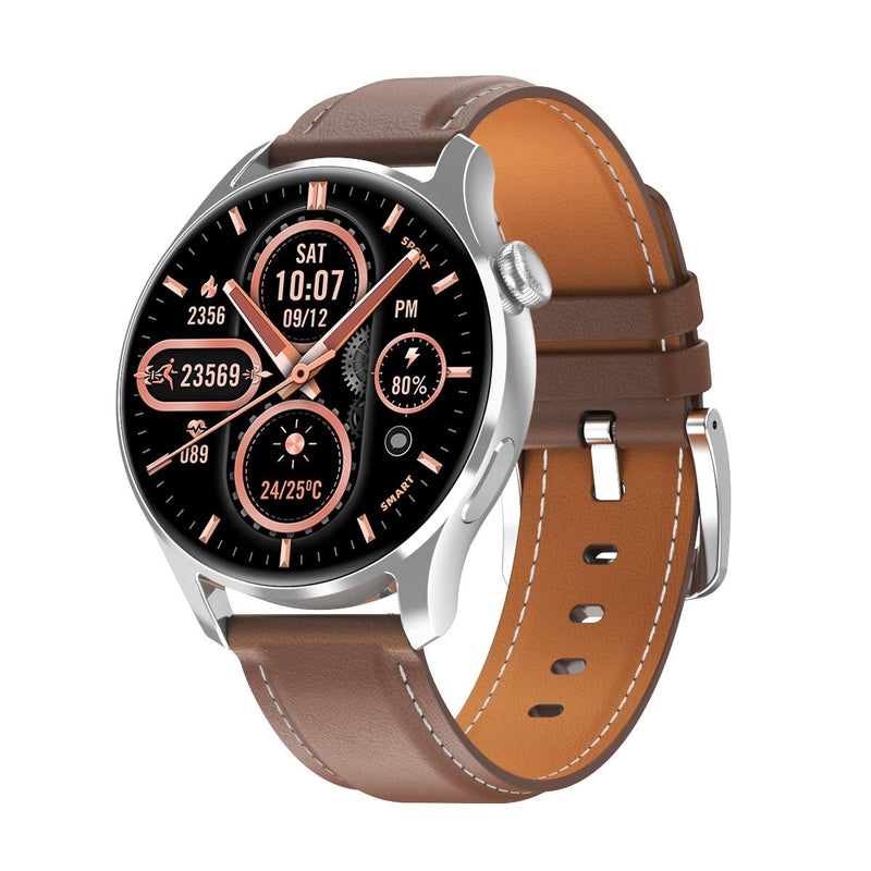 1.32 Inch Heart Rate Monitoring Smart Watch With Payment Function - Silver Steel