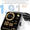 1.91 Inch Bt5.2 Smart Sport Watch Support Sleep / Heart Rate / Blood Oxygen / Temperature / Blood Pressure Health Monitor - Black