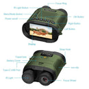 3 Digital Night Vision Binoculars with 3 Ips Screen - Green