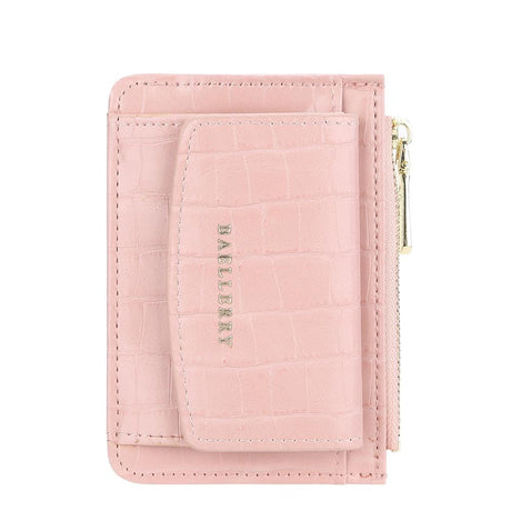 Multifunctional Crocodile Card Holder With Zipper Small Coin Purse - Red