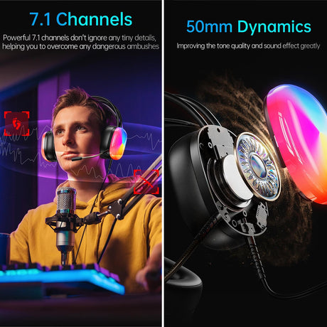 2M Luminous Wired Headphones Awei Gm-11 - White