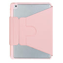 360 Rotation Bluetooth Keyboard Leather Case For Ipad 10.9 2022 With Backlight - Pink