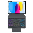 360 Rotation Bluetooth Keyboard Leather Case For Ipad 10.9 2022 With Backlight - Pink