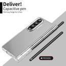 For Samsung Galaxy Z Fold4 5G Samsung Fold 4 Hinge Flip Case - Two Tone Contact Lens - Pink