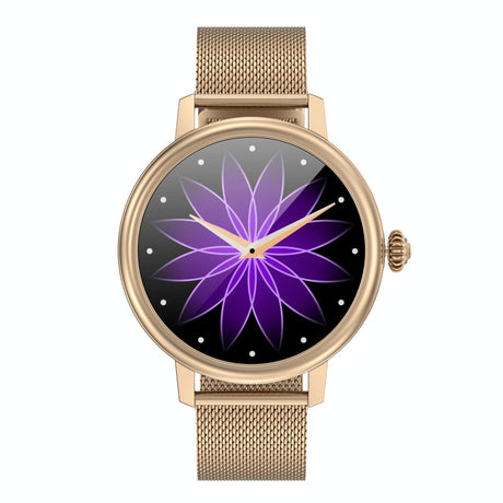 Smart Steel Watch With Colour Screen - Cf90 - Gold