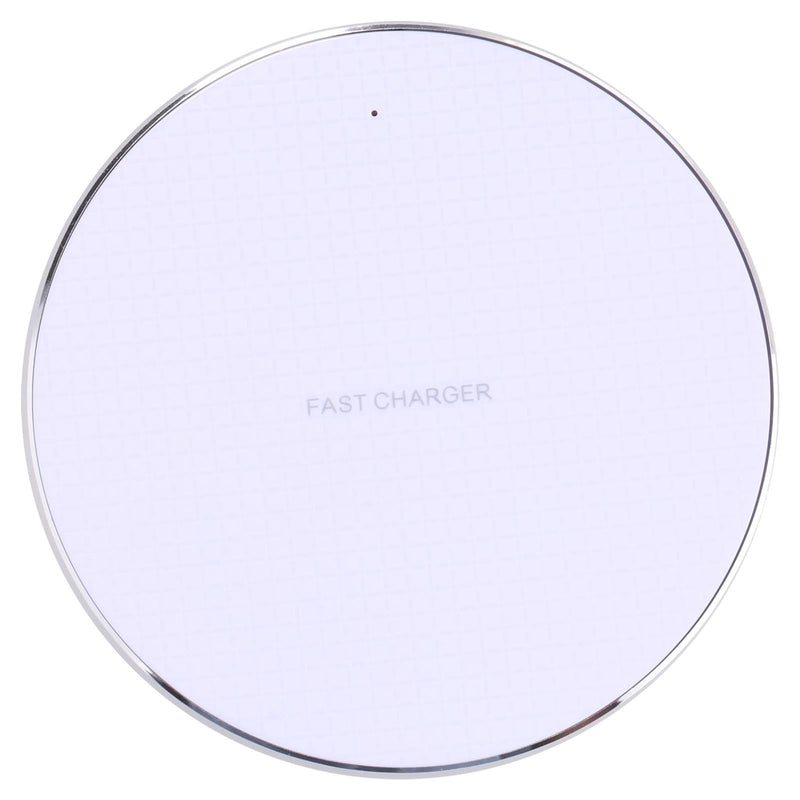 15W Plaid Desktop Wireless Charger - White