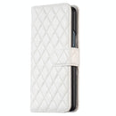 For Samsung Galaxy Z Fold4 5G Diamond Lattice Flip Wallet Case - Purple