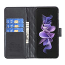 For Samsung Galaxy Z Fold4 5G Diamond Lattice Flip Wallet Case - Purple