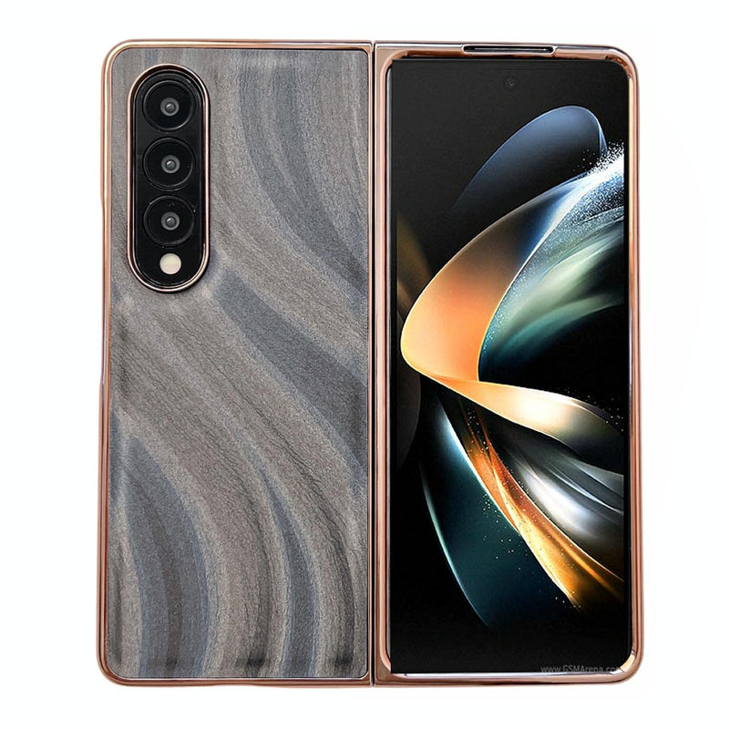 For Samsung Galaxy Z Fold4 5G Nano Electroplating Case - Green Grass