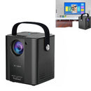 C500 Portable Mini Led Home Hd Projector - Black Same Screen Version