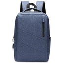 Anti Theft Usb Backpack For Business & School - Blue
