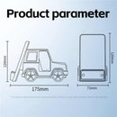 6 In 1 Car Shape Speaker With Clock & Wireless Charger - Orange
