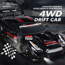 1 16 4wd Drift Rc Toy Car - 2.4g - Compact Design - Black Red