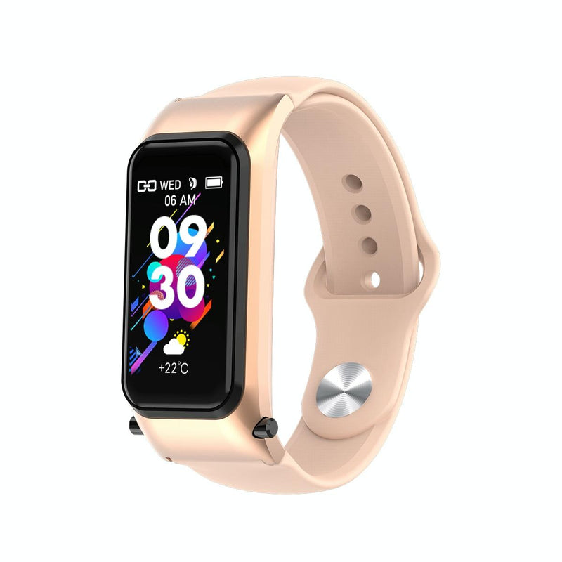 Bluetooth Smart Bracelet With Hd Screen - Rose Gold