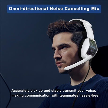 2.1M Gaming Headset With Mic Kotion Each G6000 - Black White