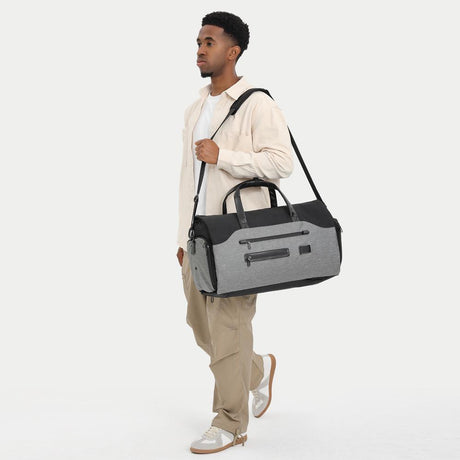 20 Inch Waterproof Foldable Travel Handbag - Dark Gray