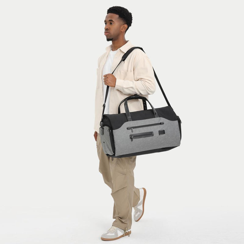 20 Inch Waterproof Foldable Travel Handbag - Dark Gray